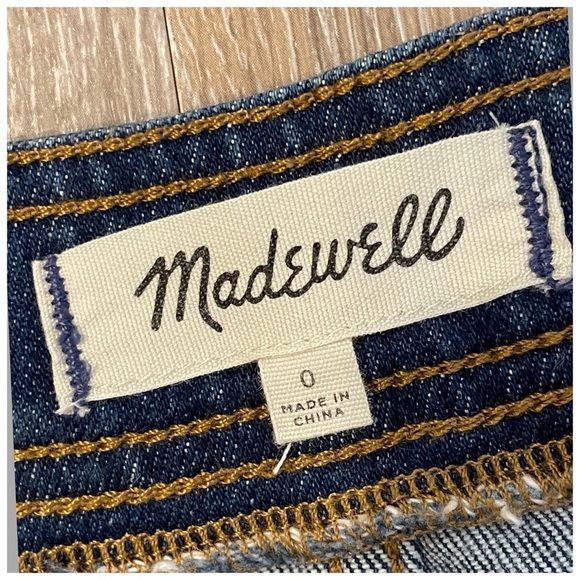 💖HP💖 Madewell denim A-line mini skirt size 0 - Picture 4 of 5